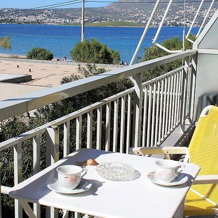Apartment Sea View In Front Of The Beach Of Agia Marina Pórto Ráfti Dış mekan fotoğraf
