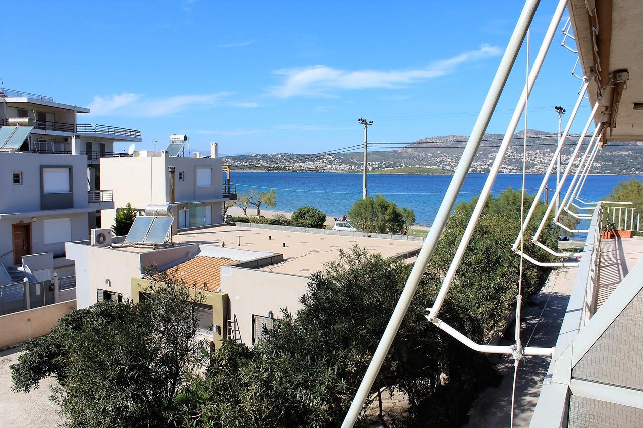 Apartment Sea View In Front Of The Beach Of Agia Marina Pórto Ráfti Dış mekan fotoğraf